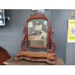 A Victorian toilet mirror