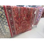 (9) - Red floral carpet