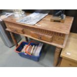 Sheesham two drawer desk