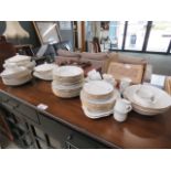 A large quantity of Czechoslovakian gold rimmed crockery