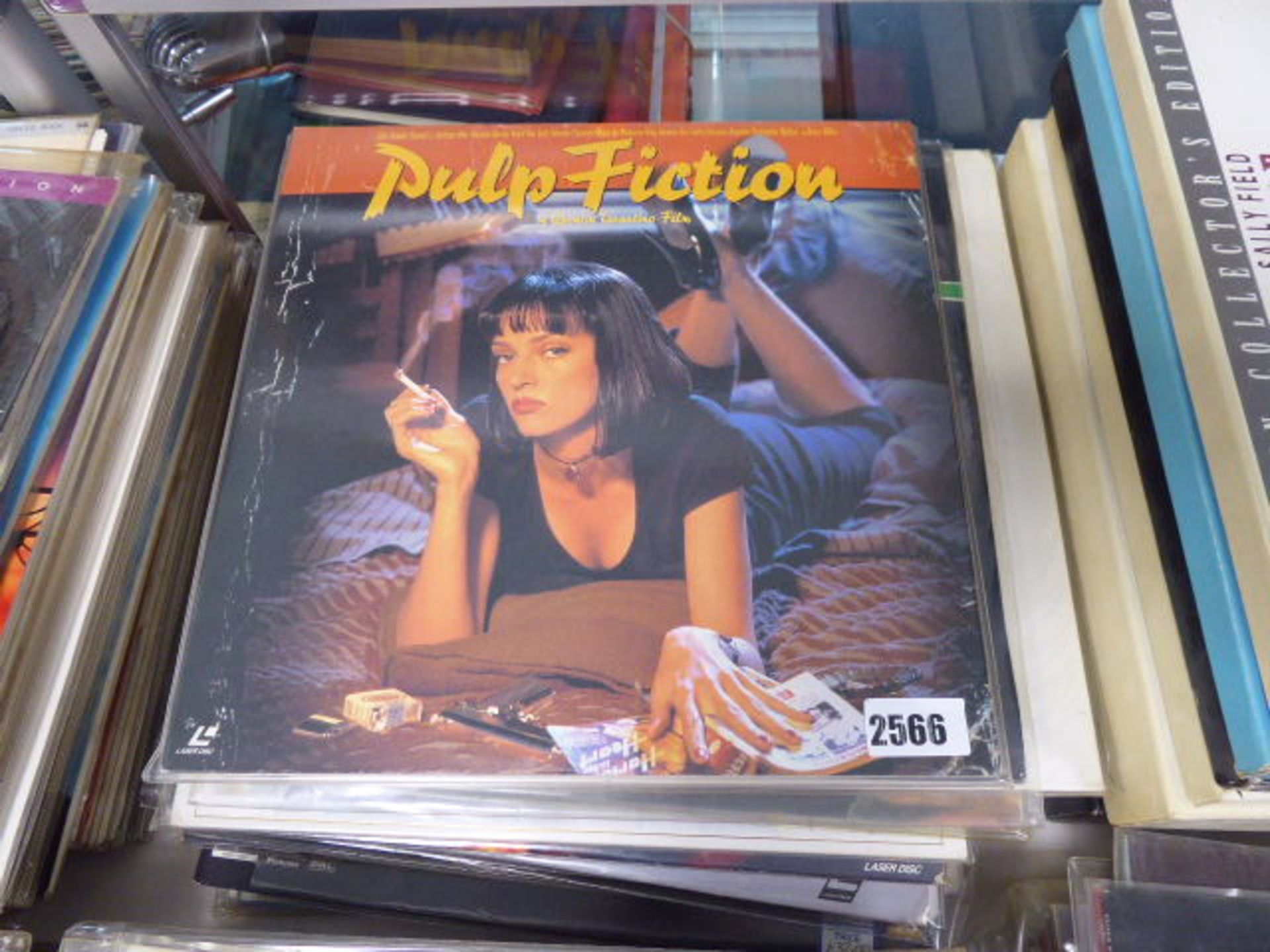 Selection of 13 laser disks to inc. Pulp Fiction, Quadrophenia, Clockwork Orange, Short Circuit