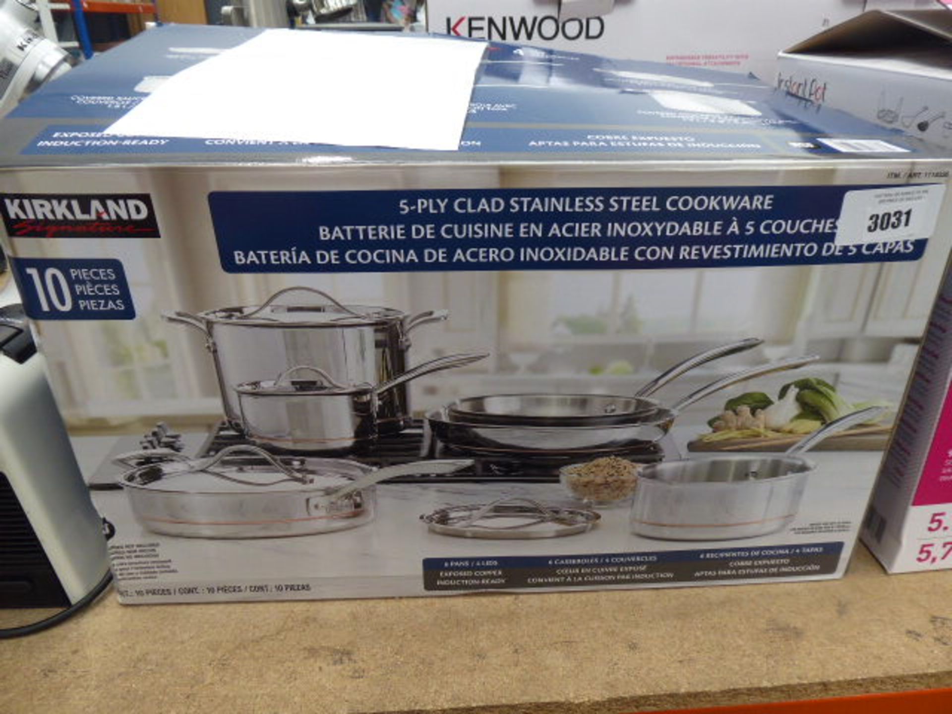 Kirkland stainless steel cookware set