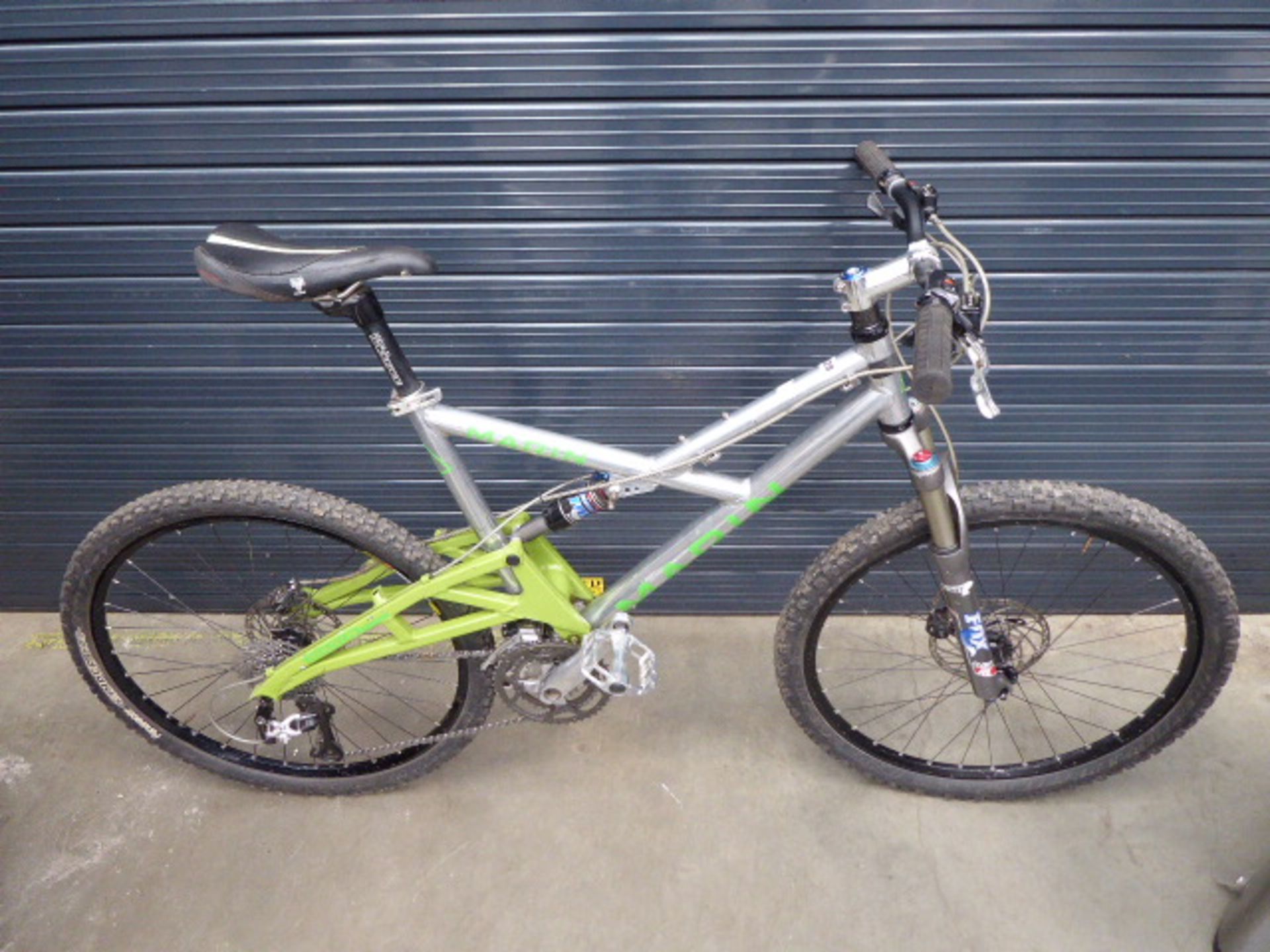 Marin silver and green suspension mountain bike - Image 2 of 2