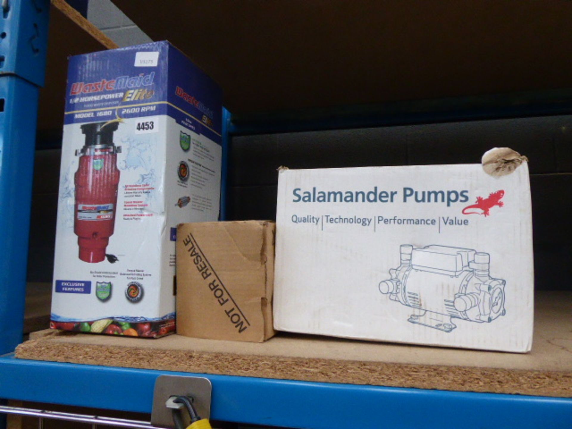 Waste disposal unit, Salamander pump and Grundfoss pump