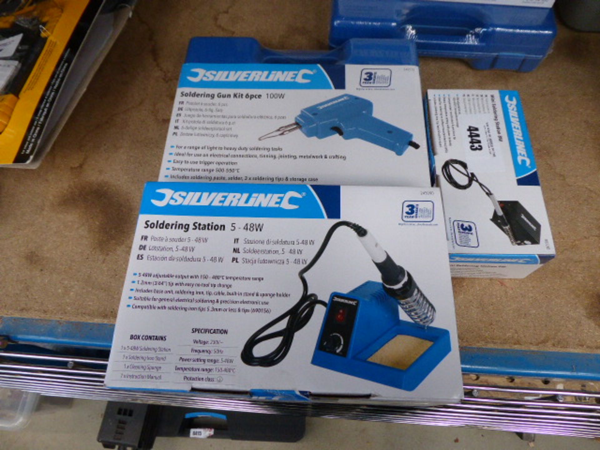 Silverline soldering station and soldering gun