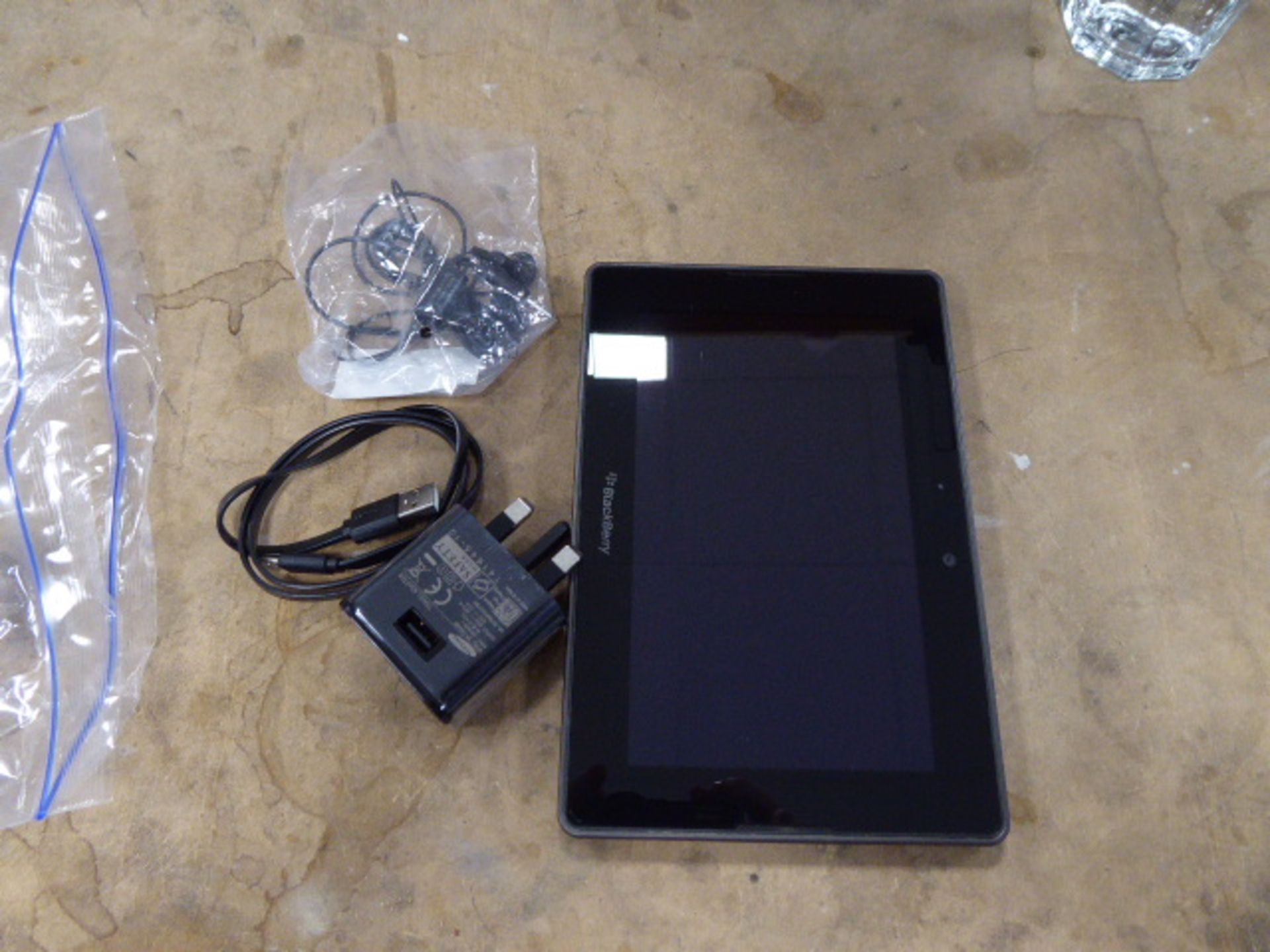 Blackberry Playbook tablet with replacement power supply