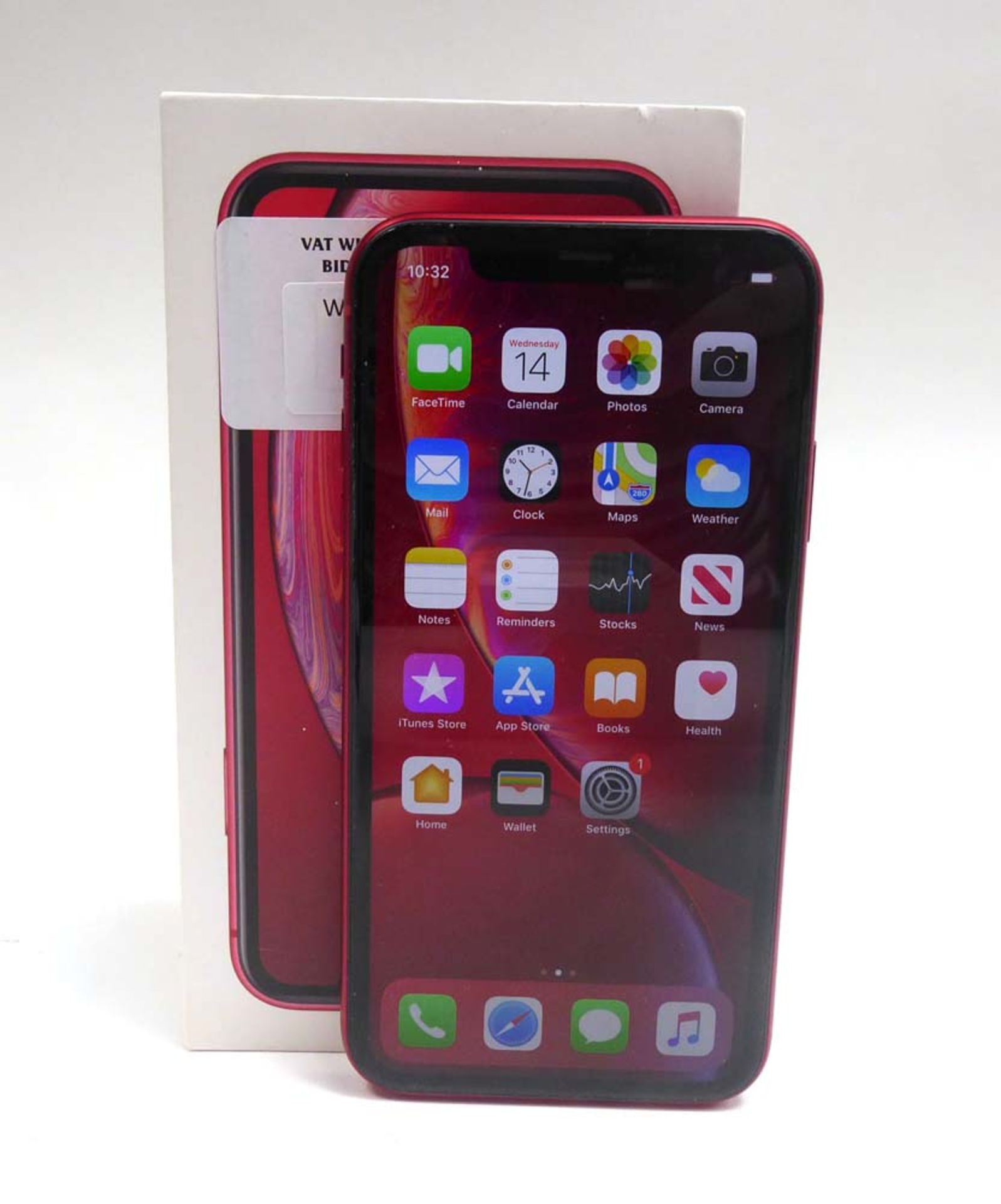 iPhone XR 64GB Red with box and charger