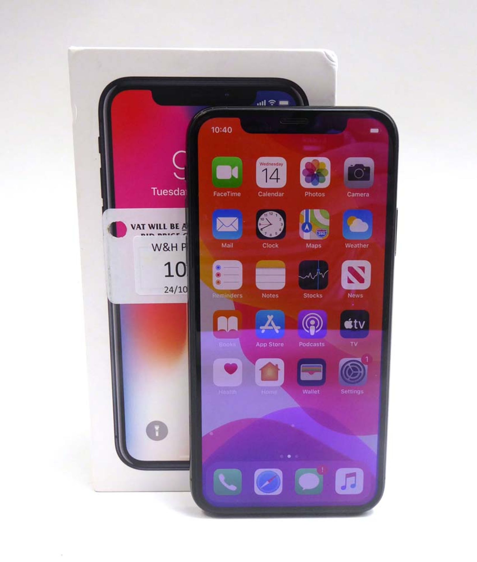 iPhone X 256GB Space Gray with box