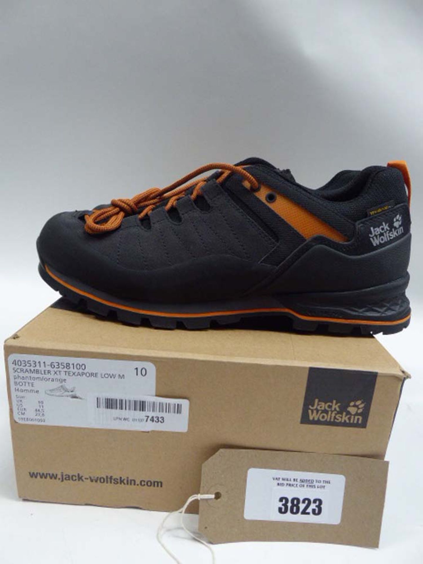 Jack Wolfskin Scrambler XT Terapore Low M Phantom Orange hiking shoes size 10