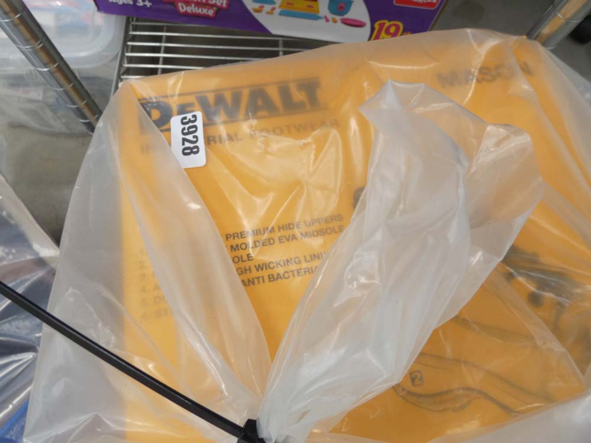 3 boxed pairs of Dewalt safety boots