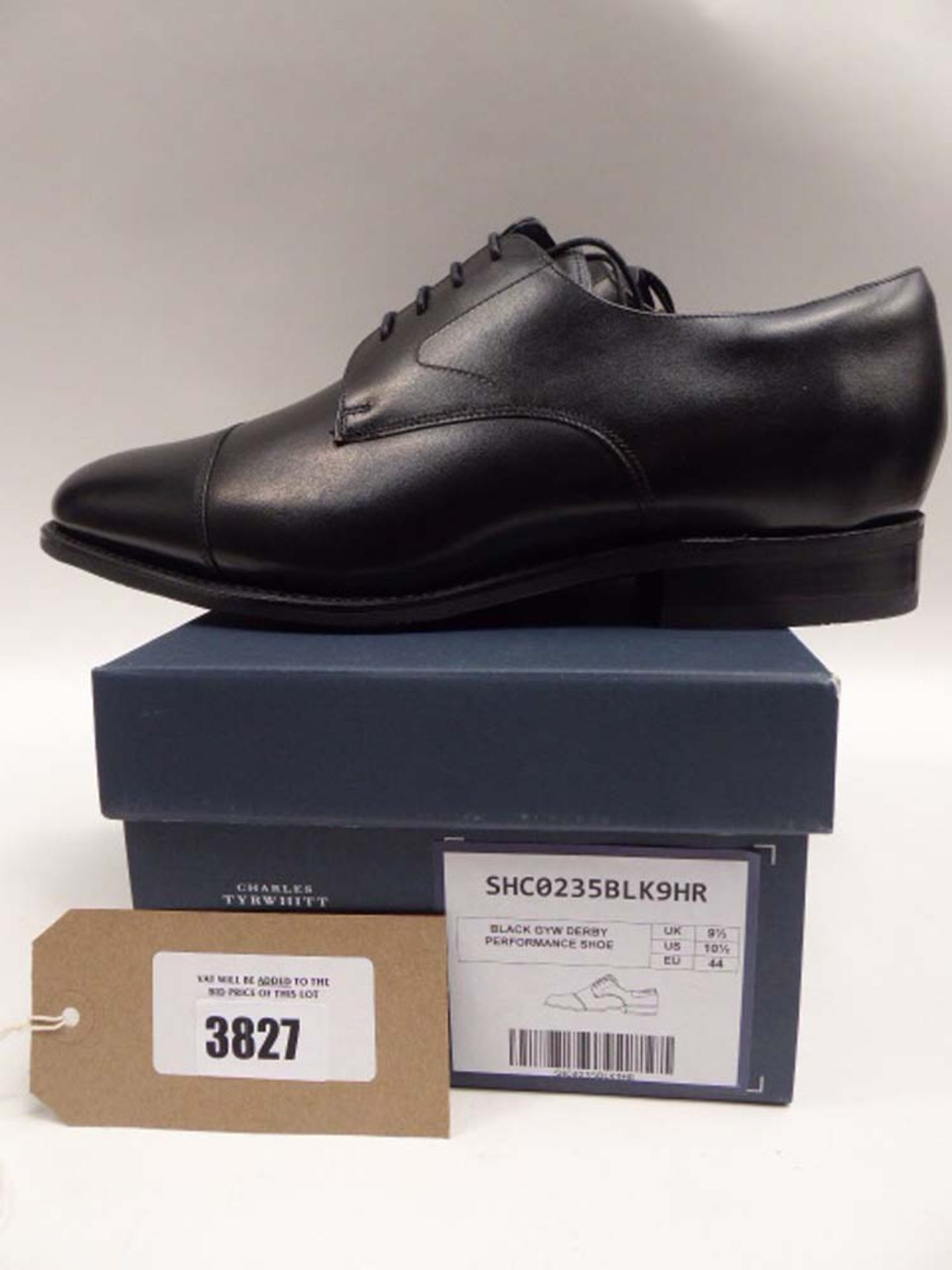 Charles Tyrwhitt Goodyear Welted Derby Toe Cap performance shoe size 9.5