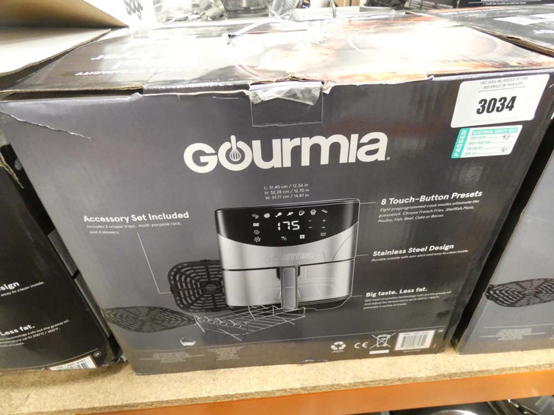 8 Boxed gourmet digital air fryer