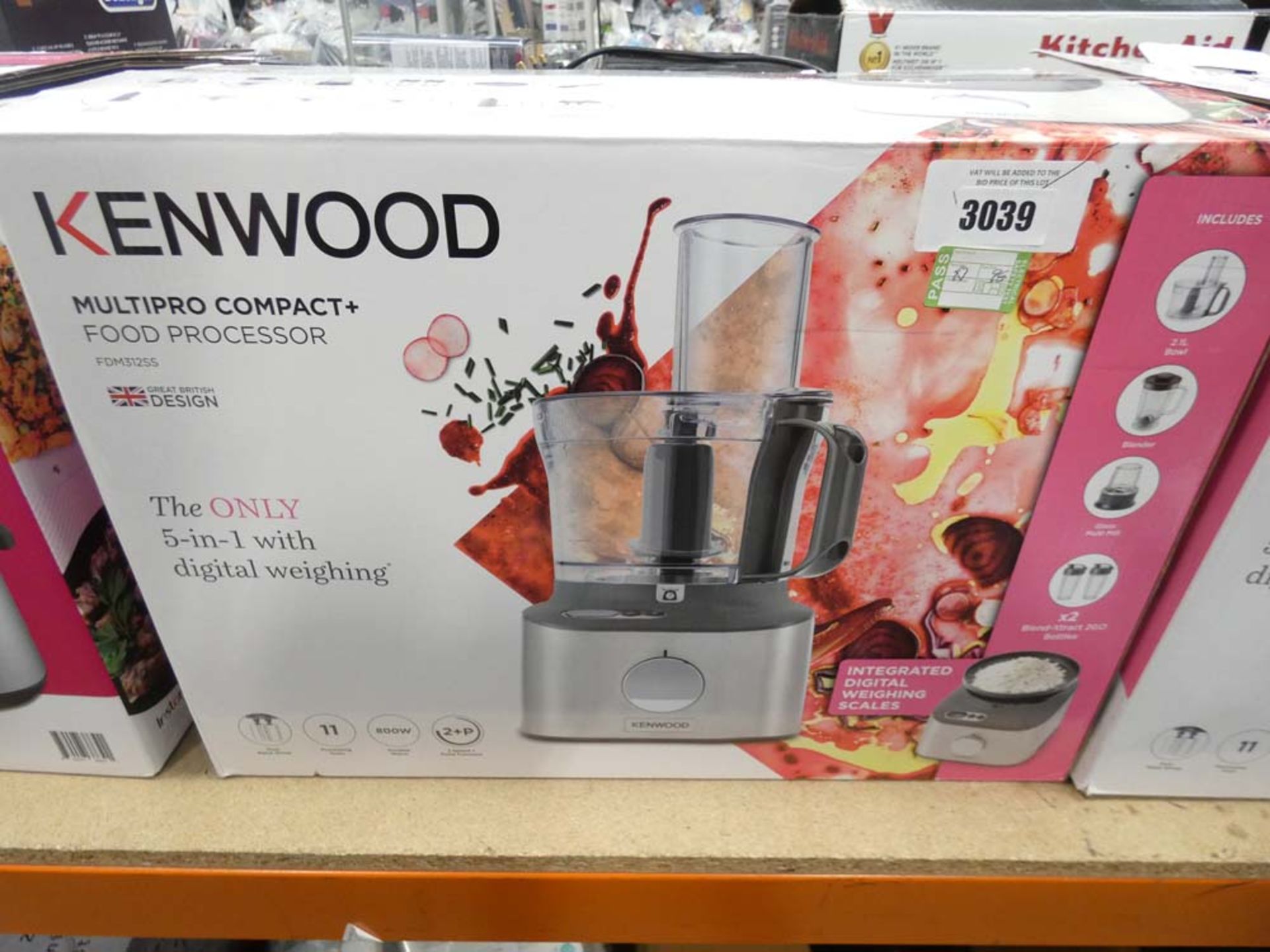 98 Boxed Kenwood multi pro compact food processor