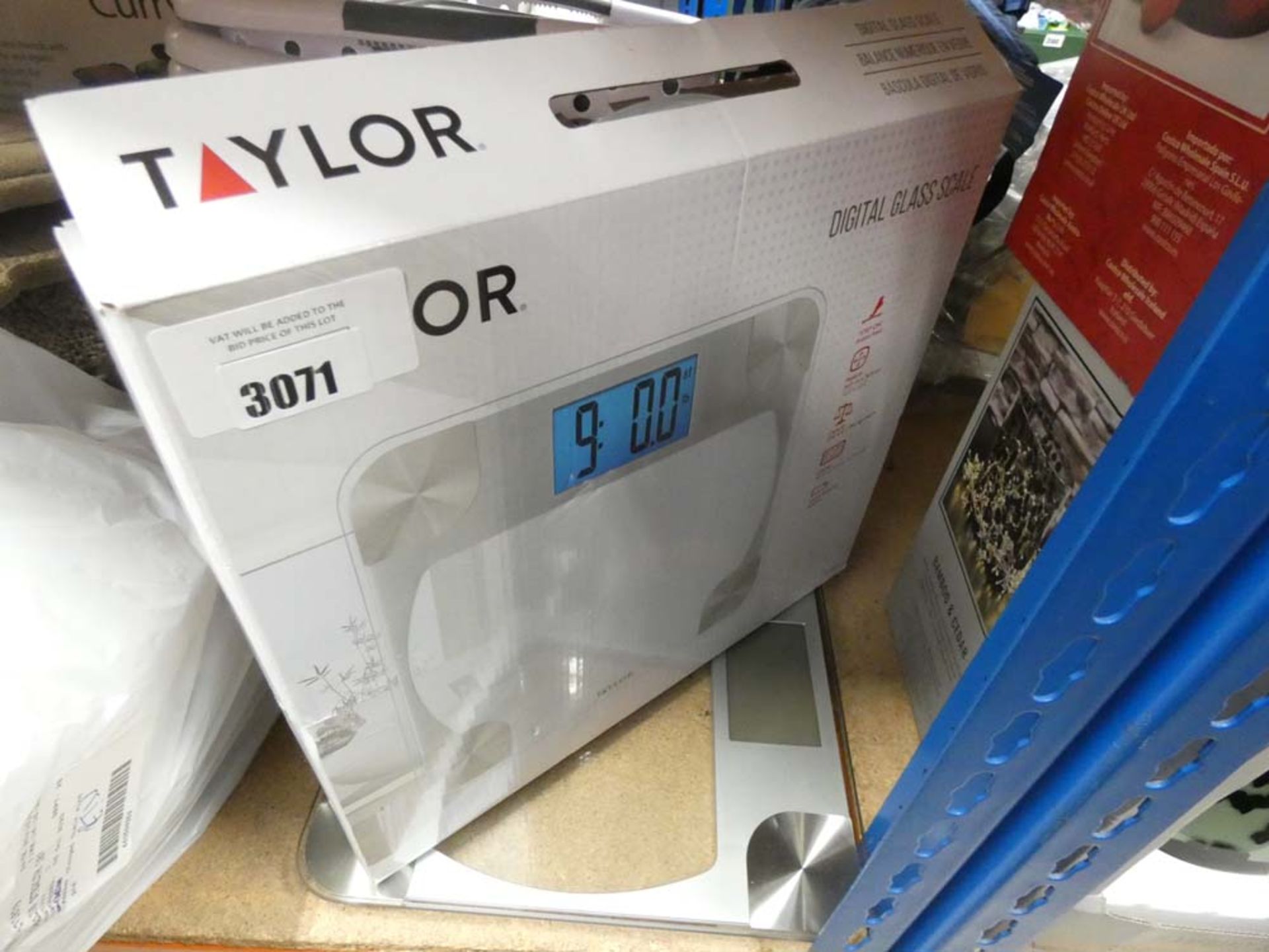 1 boxed and 1 unboxed taylor glass digital scales