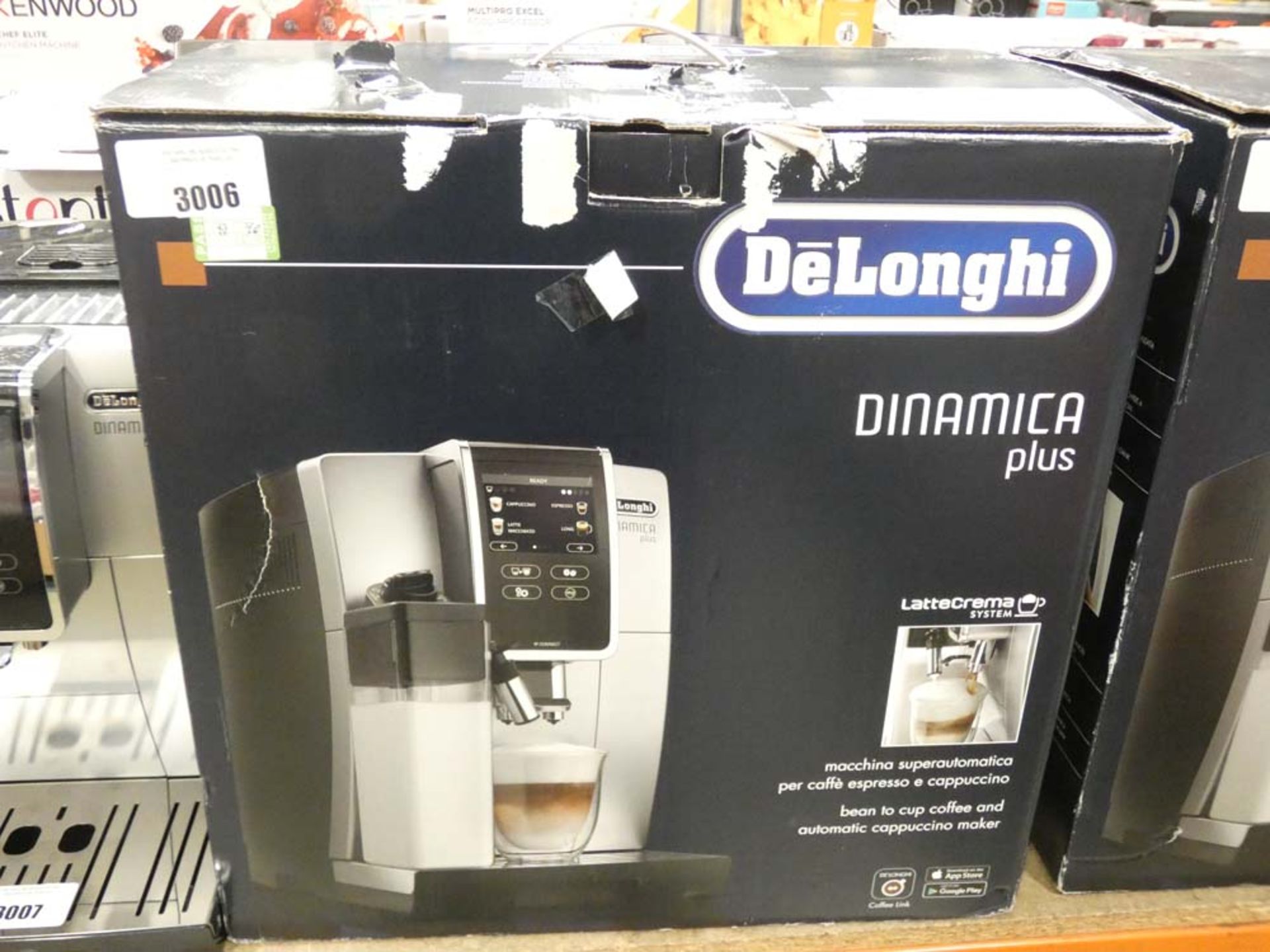 90 Boxed Delonghi Dinanica plus Latte creamer system