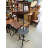 Scrolled metal standard lamp