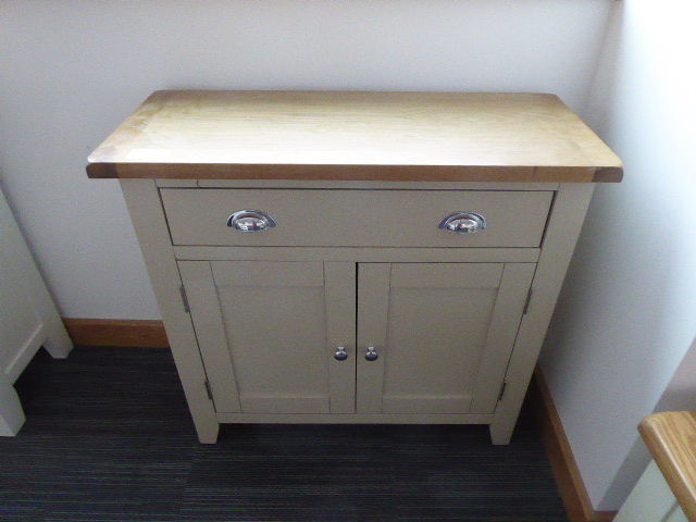 Chester Grey Painted Oak 2 Door Small Sideboard (35)