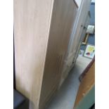 5462 Pine 2 door wardrobe over 2 drawers