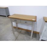 Chester Grey Painted Oak Dressing Table (19a)