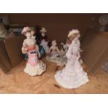 Six collectable figurines to include Doulton, Golden Age and others