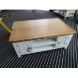 Hampshire White Painted Oak Large TV Unit (1a)