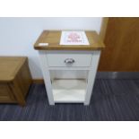 Portland White 1 Drawer Telephone Table (48)