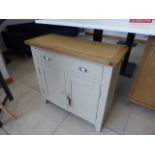 Chester Grey Painted Oak 2 Door Small Sideboard (12a)