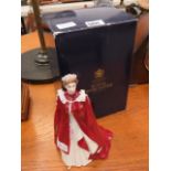 Royal Worcester figure of 'The Queens 80th Birthday'