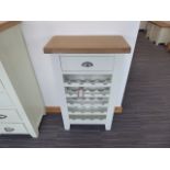 Suffolk White Painted Oak Wine Cabinet (80)