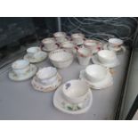 5742 - A quantity of assorted china of floral decoration