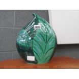 Anita Harris studio pot in the form of a leaf, in green