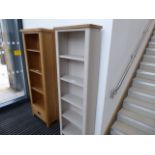 Rutland Painted Oak Tall Narrow Bookcase (35a)