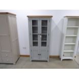 Hampshire Grey Painted Oak Display Cabinet (72)