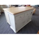 Ashbourne Grey Painted 3 Door Large Sideboard (27)