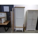 Suffolk White Painted Oak Single Wardrobe (38)