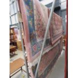 11 - Large carpet in pink and blue and floral design