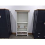 Suffolk White Painted Oak Large Bookcase (23)
