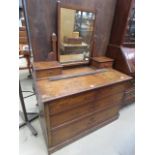 5404 Mahogany dressing table of 2 over 2 drawers