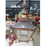 Copper and metal lamp shade