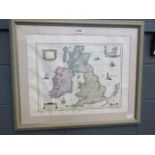 A reproduction map of Great Britain (Britannia), printed by John Bartholomew & Sons Ltd, Edinburg,