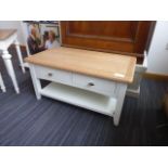 Gloucester White Painted Oak Large Coffee Table (2a)