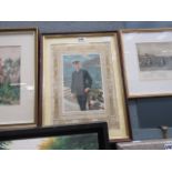 A framed and glazed picture of a naval cadet