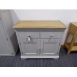 Ashbourne Grey Painted 2 Door Small Sideboard (17)