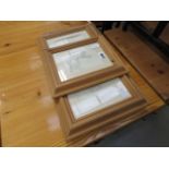 Four assorted framed Winnie the Pooh pictures