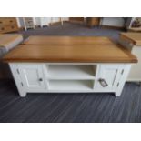 Hampshire White Painted Oak Large TV Unit (62)