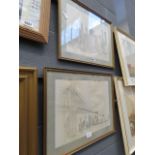 Two limited edition prints by Welling, depicting Manhattan and the Brooklyn Bridge