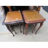 Two nests of two tables, plus a pair of reproduction lamp tables
