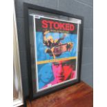 Framed and glazed poster entitled 'Stoked : A Film by Helen Stickler'