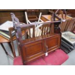 Victorian mahogany hanging shelf with cupboard under