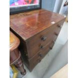 Single door dark wood cupboard with shelves